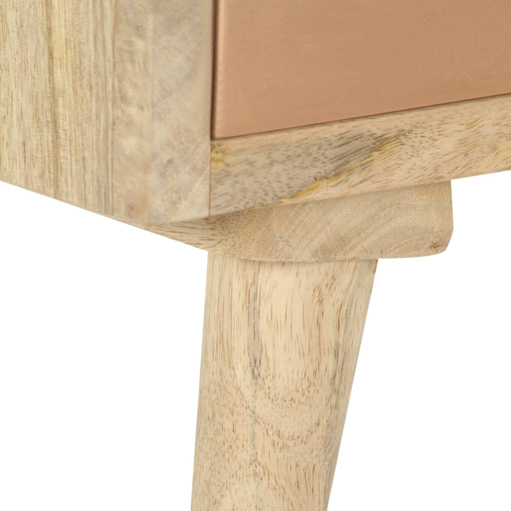 Meuble TV 110x30x45 cm Bois de manguier solide - XIOS