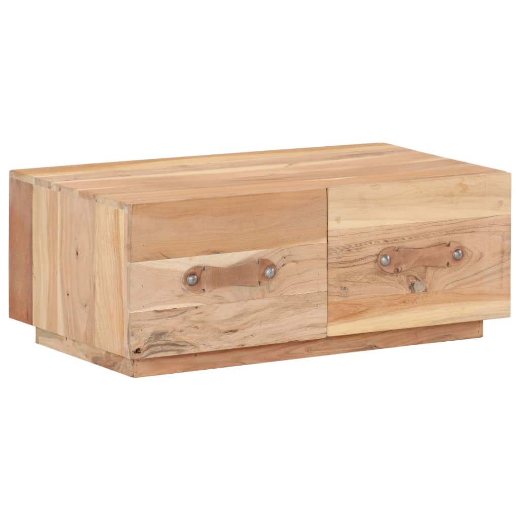 Table basse 90x50x35 cm Bois de récupération massif - XIOS