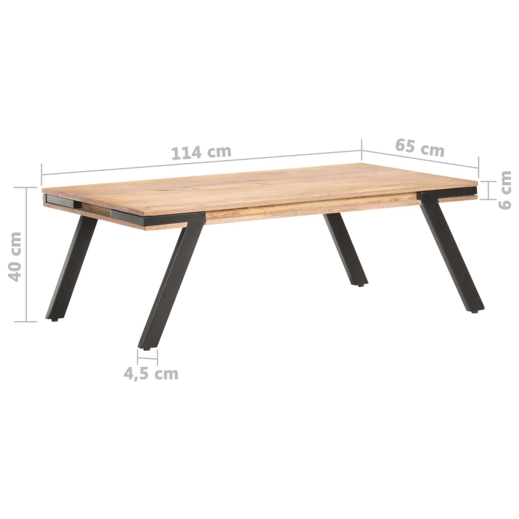 Table basse 114x65x40 cm Bois de manguier massif - XIOS