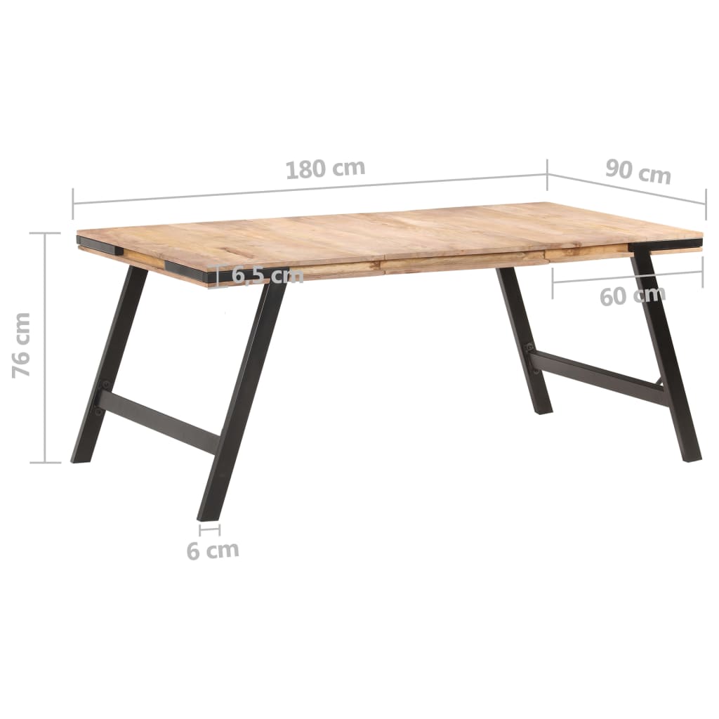 Table à manger 180x90x76 cm Bois de manguier massif - XIOS