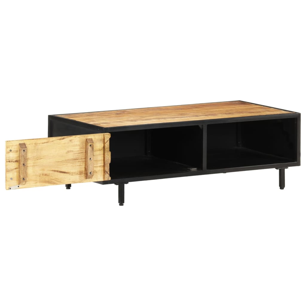 Table basse 105x50x35 cm Bois de manguier brut - XIOS