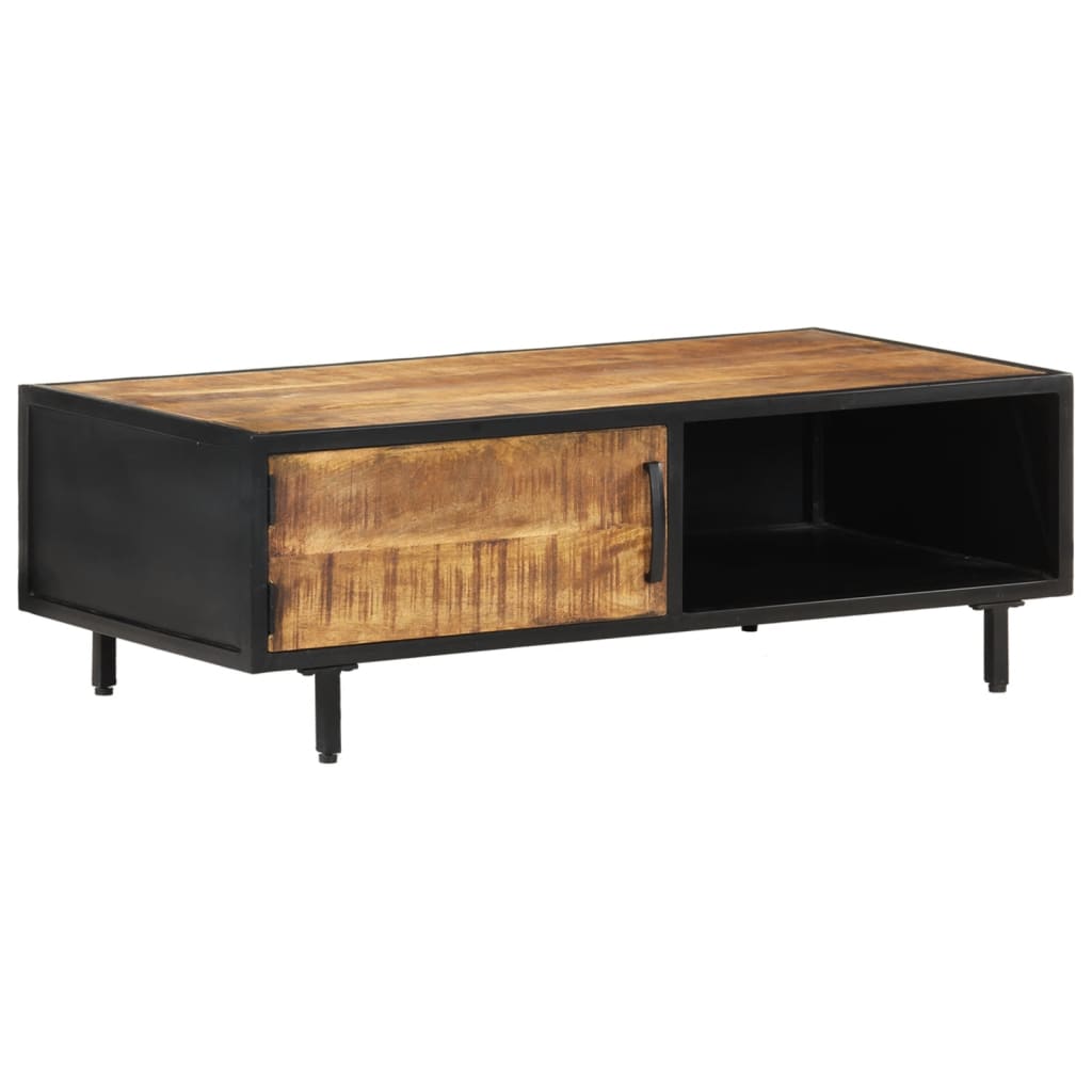 Table basse 105x50x35 cm Bois de manguier brut - XIOS