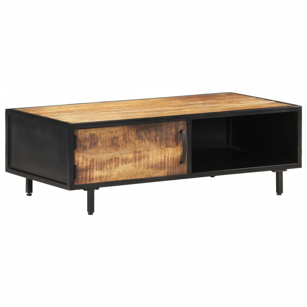 Table basse 105x50x35 cm Bois de manguier brut - XIOS