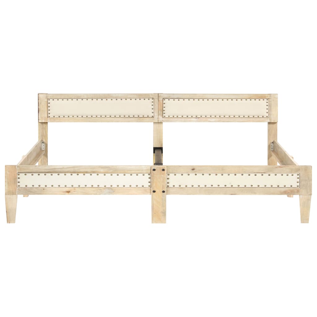 Cadre de lit sans matelas bois de manguier massif 200 cm - XIOS