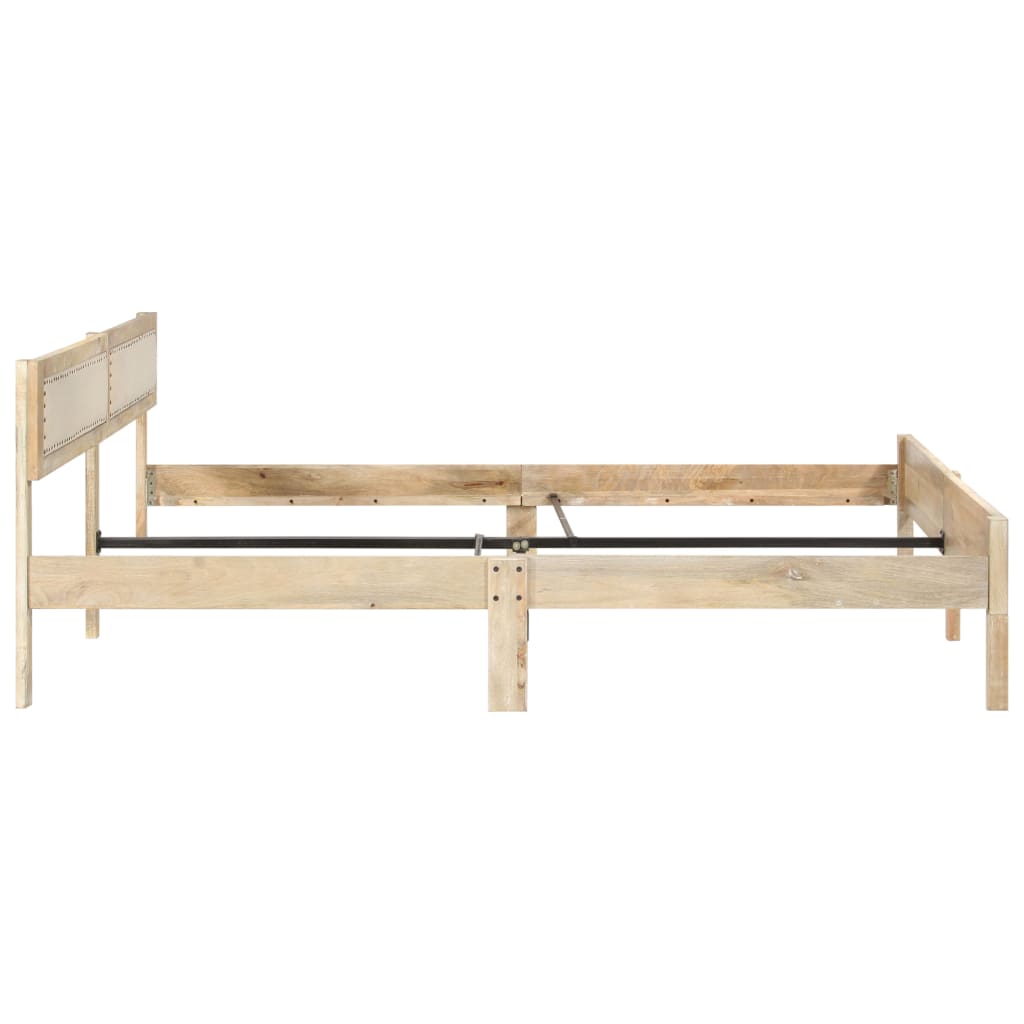 Cadre de lit sans matelas bois de manguier massif 200 cm - XIOS
