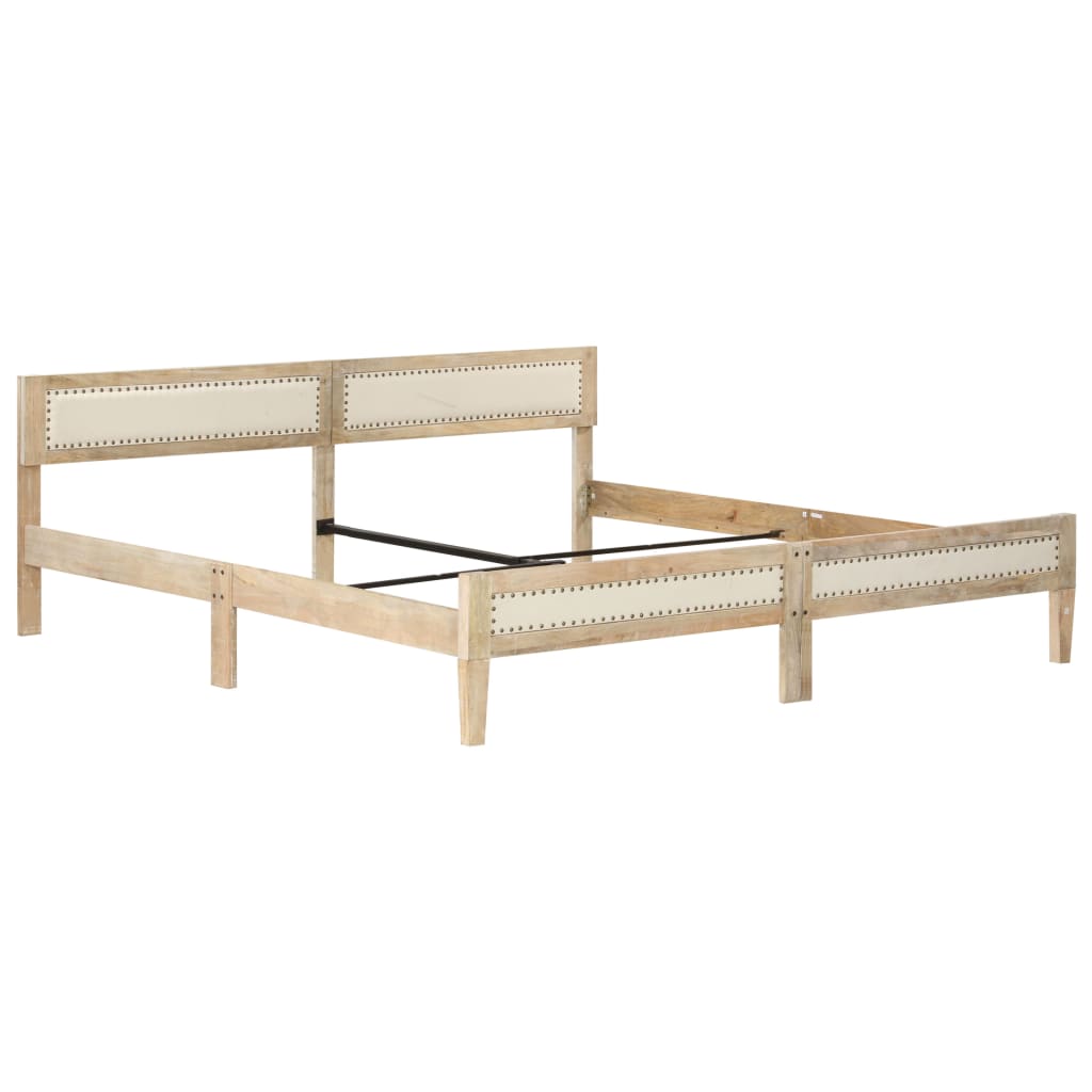 Cadre de lit sans matelas bois de manguier massif 200 cm - XIOS