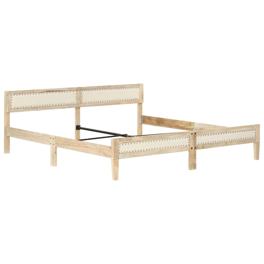 Cadre de lit sans matelas bois de manguier massif 200 cm - XIOS