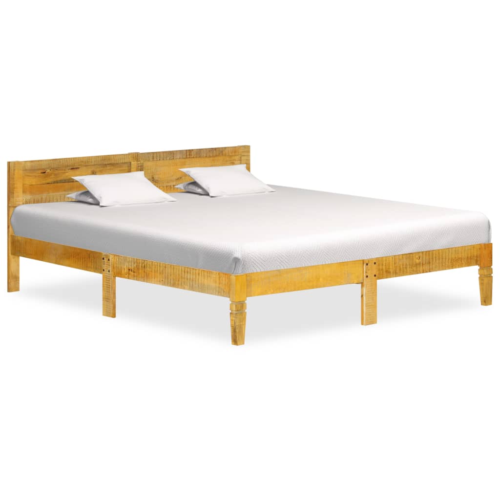 Cadre de lit sans matelas bois de manguier massif 180 cm - XIOS