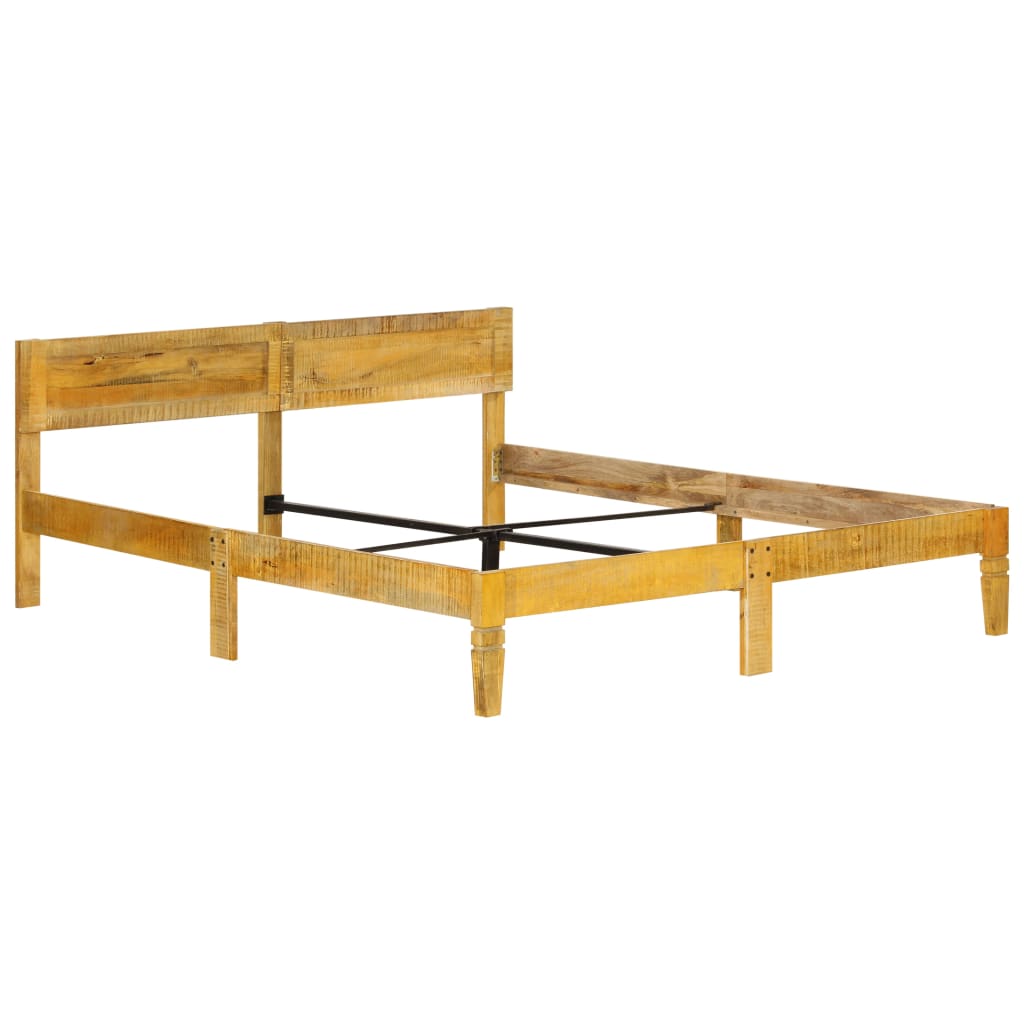 Cadre de lit sans matelas bois de manguier massif 180 cm - XIOS