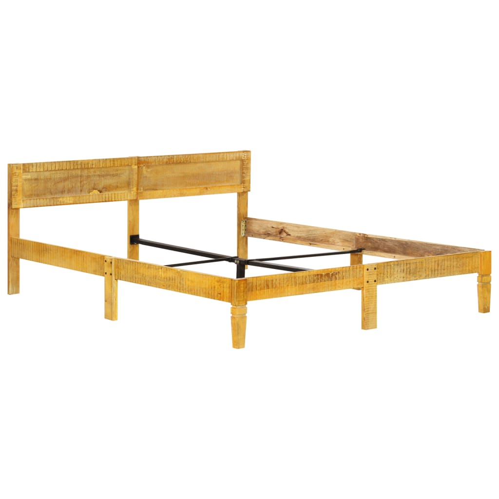 Cadre de lit sans matelas bois de manguier massif 180 cm - XIOS