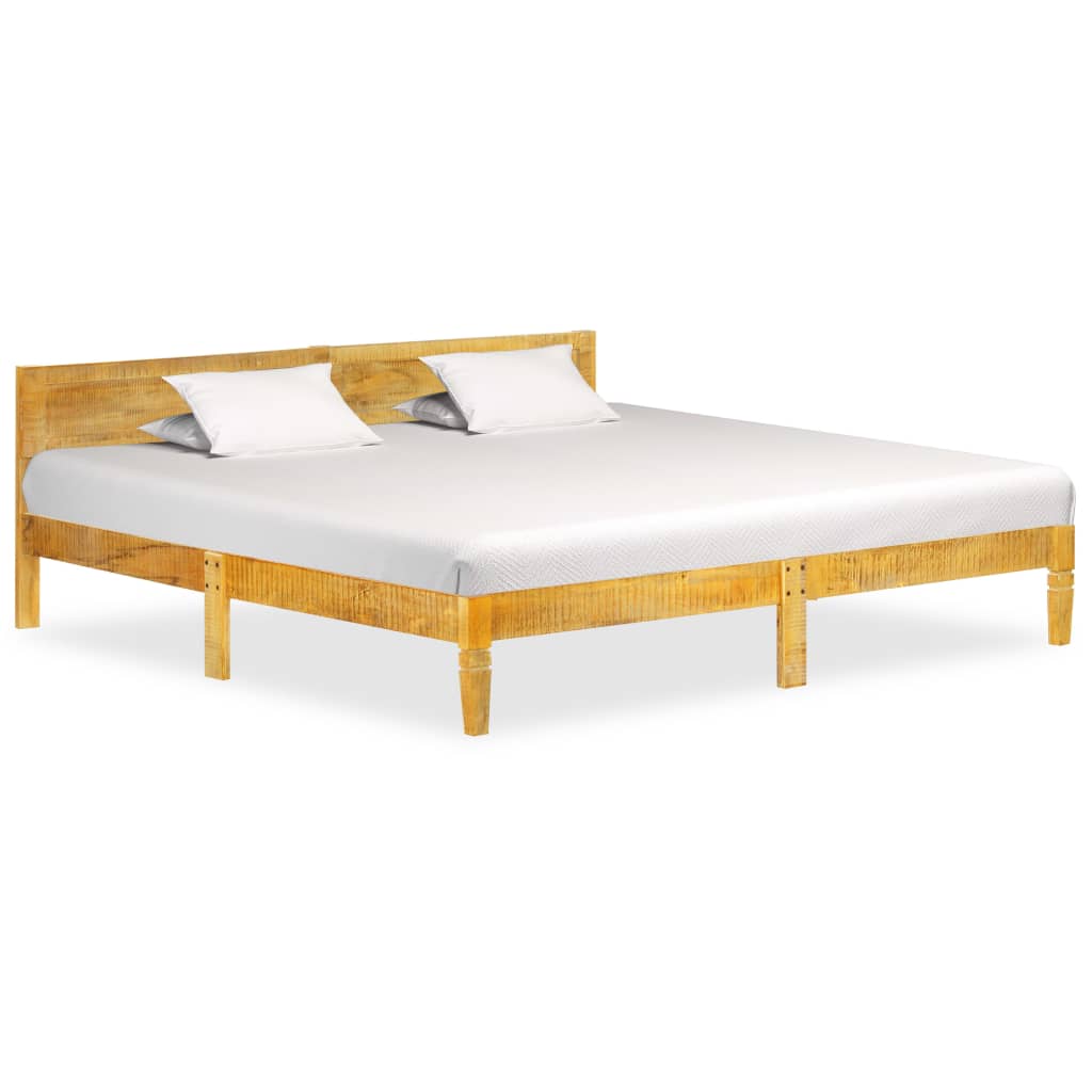 Cadre de lit sans matelas bois de manguier massif 200 cm - XIOS