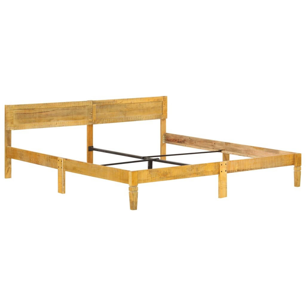 Cadre de lit sans matelas bois de manguier massif 200 cm - XIOS