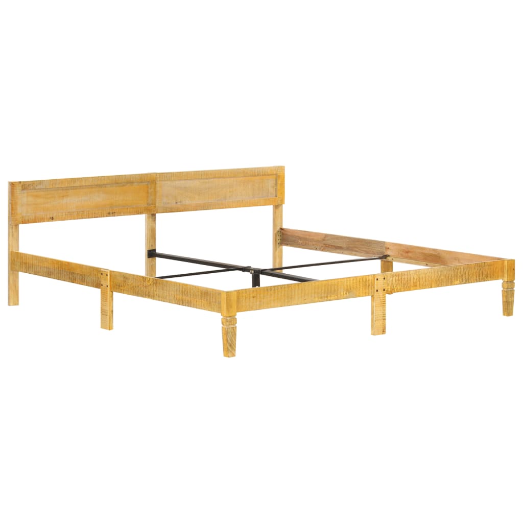 Cadre de lit sans matelas bois de manguier massif 200 cm - XIOS