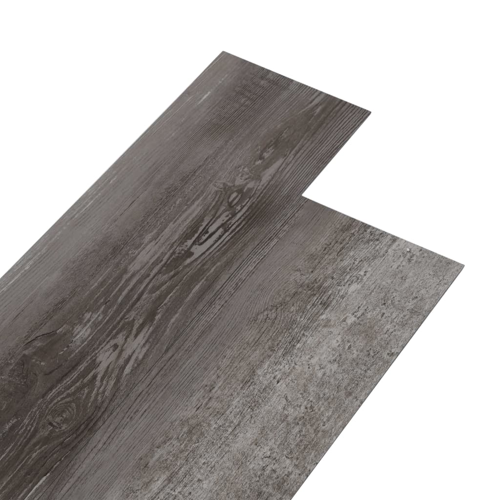 Planches de plancher PVC Non auto-adhésif 5,26 m²2 mm Bois rayé Tapis & revêtements de sol vidaXL