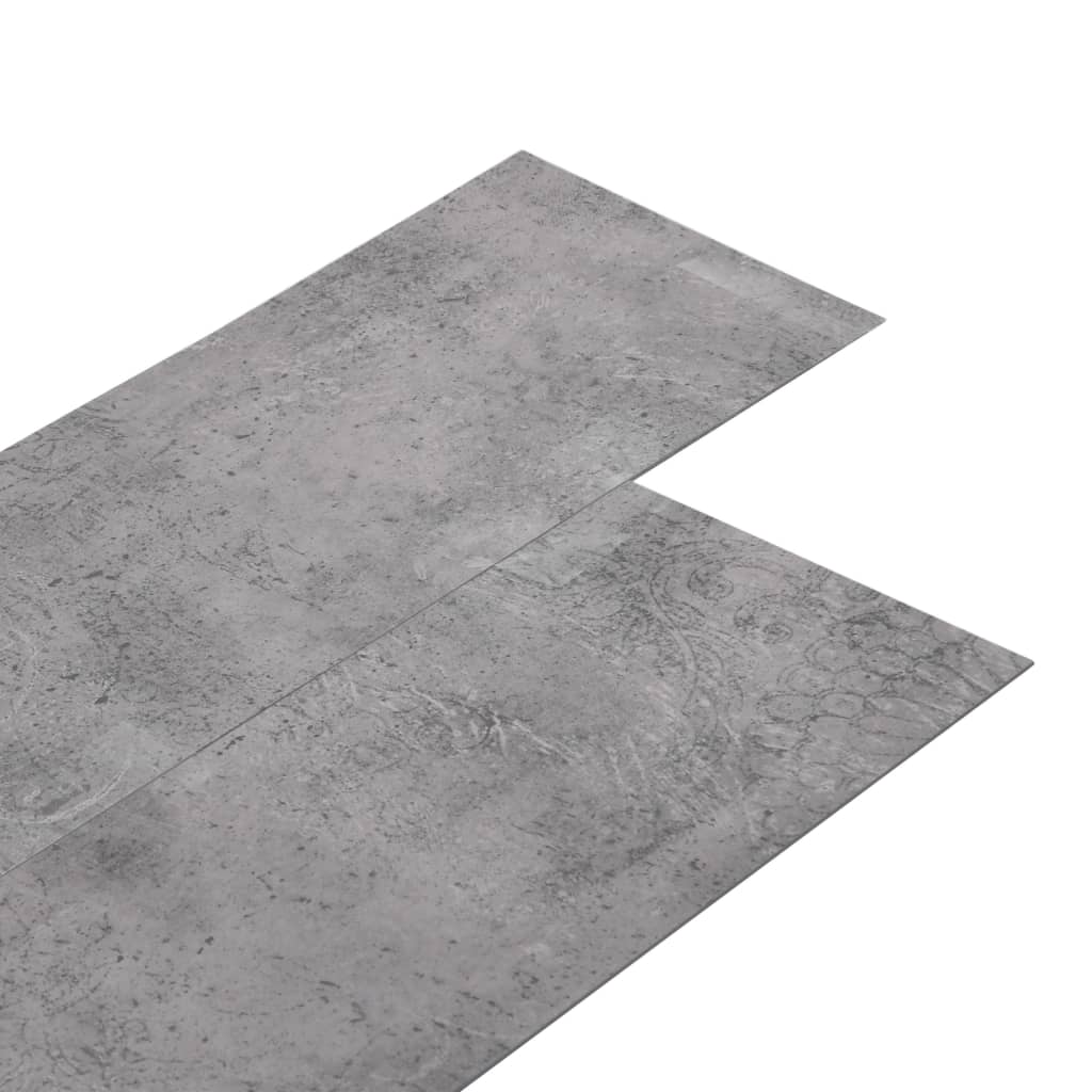 Dalles de plancher PVC 4,46 m² 3 mm autoadhésif marron ciment Tapis & revêtements de sol vidaXL