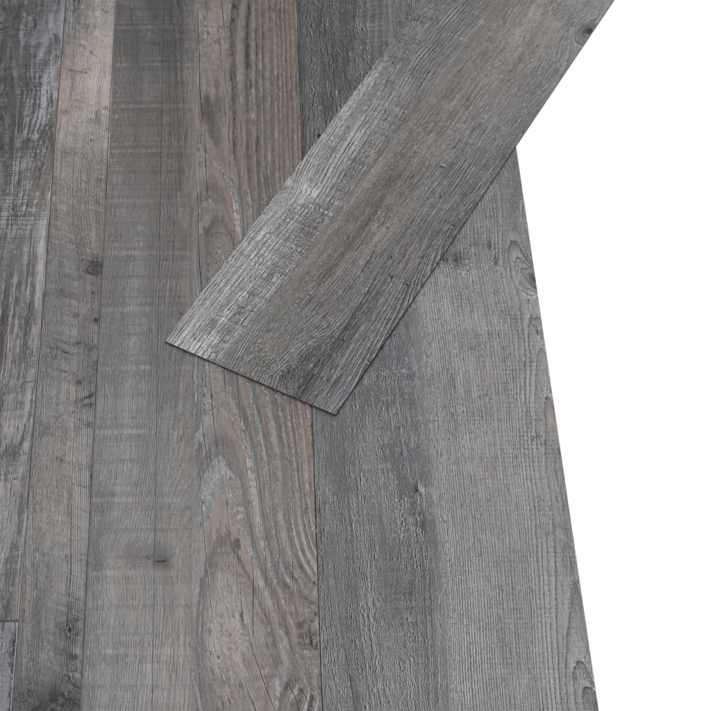 Dalles de plancher PVC 4,46 m² 3 mm autoadhésif bois industriel Tapis & revêtements de sol vidaXL