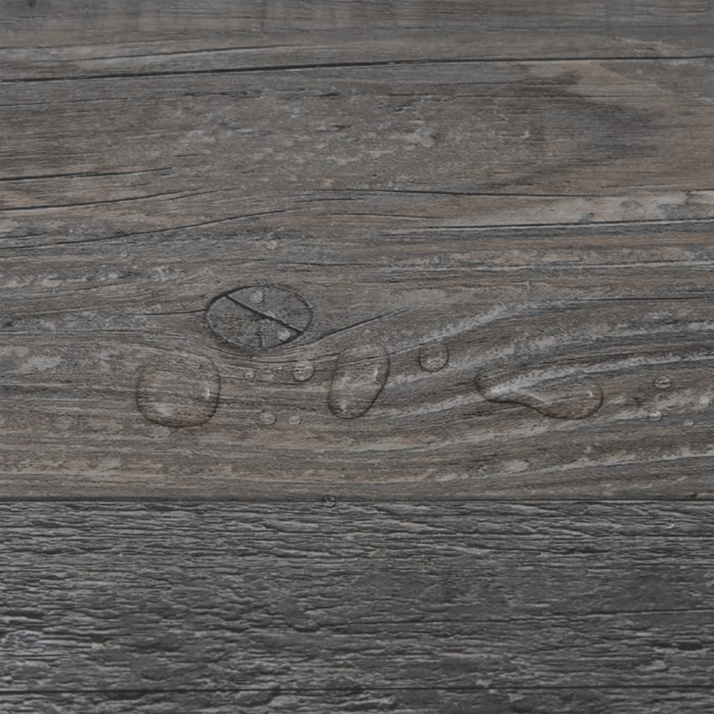 Dalles de plancher PVC 4,46 m² 3 mm autoadhésif bois industriel Tapis & revêtements de sol vidaXL