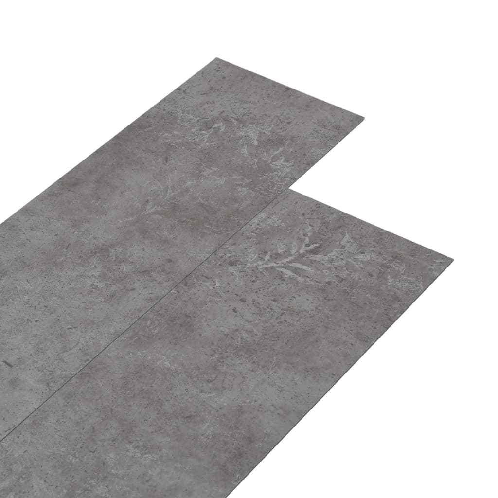 Dalles de plancher PVC 5,02 m² 2 mm autoadhésif gris béton Tapis & revêtements de sol vidaXL
