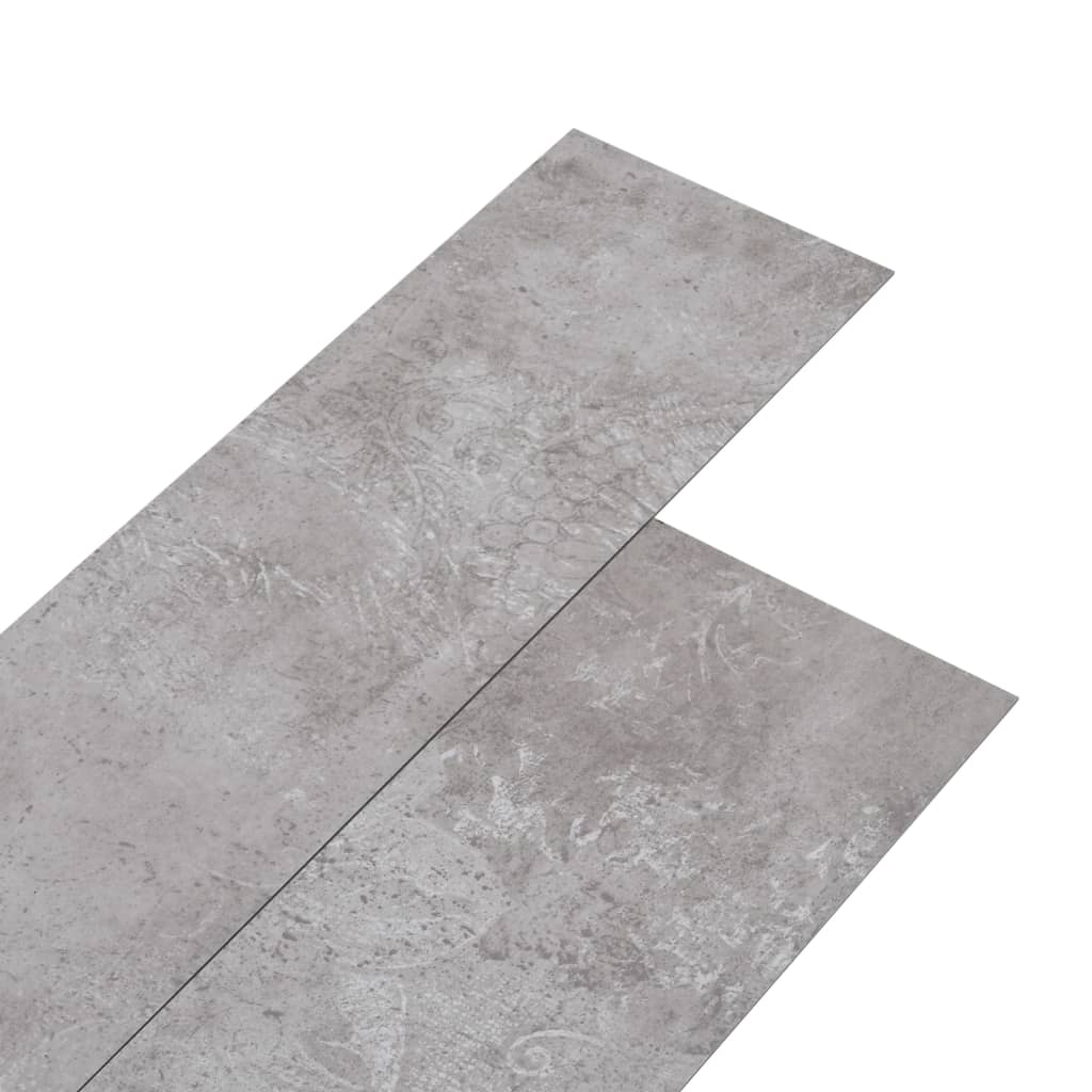 Dalles de plancher PVC 5,02 m² 2 mm autoadhésif gris terre Tapis & revêtements de sol vidaXL