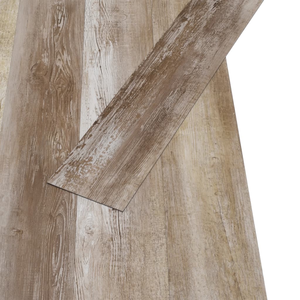 Planches de plancher PVC Non auto-adhésif5,26m²Délavage de bois Tapis & revêtements de sol vidaXL