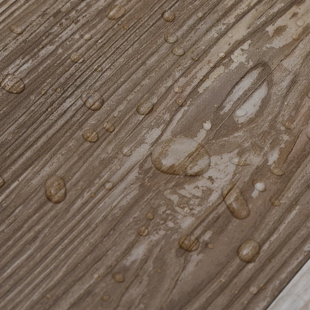 Planches de plancher PVC Non auto-adhésif5,26m²Délavage de bois Tapis & revêtements de sol vidaXL