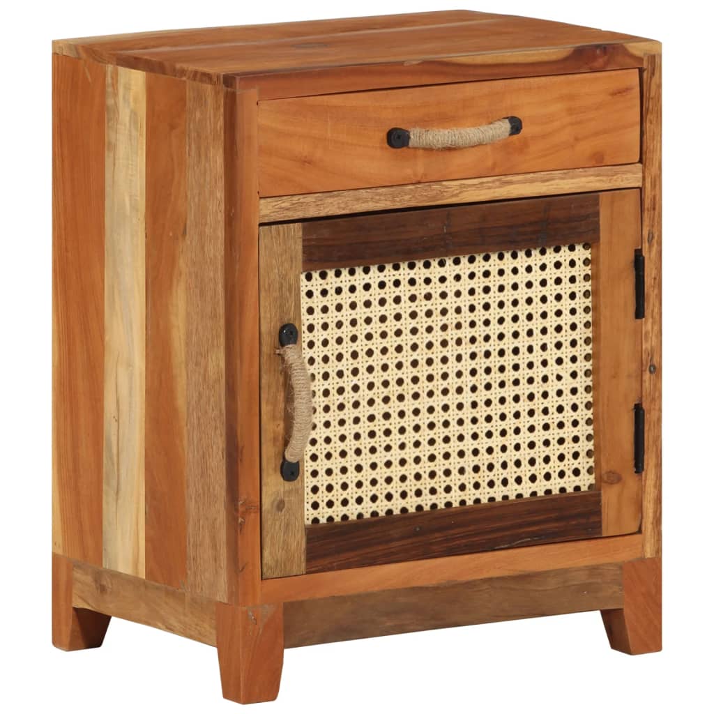 Table de chevet 40x30x50 cm Bois de récupération massif - XIOS