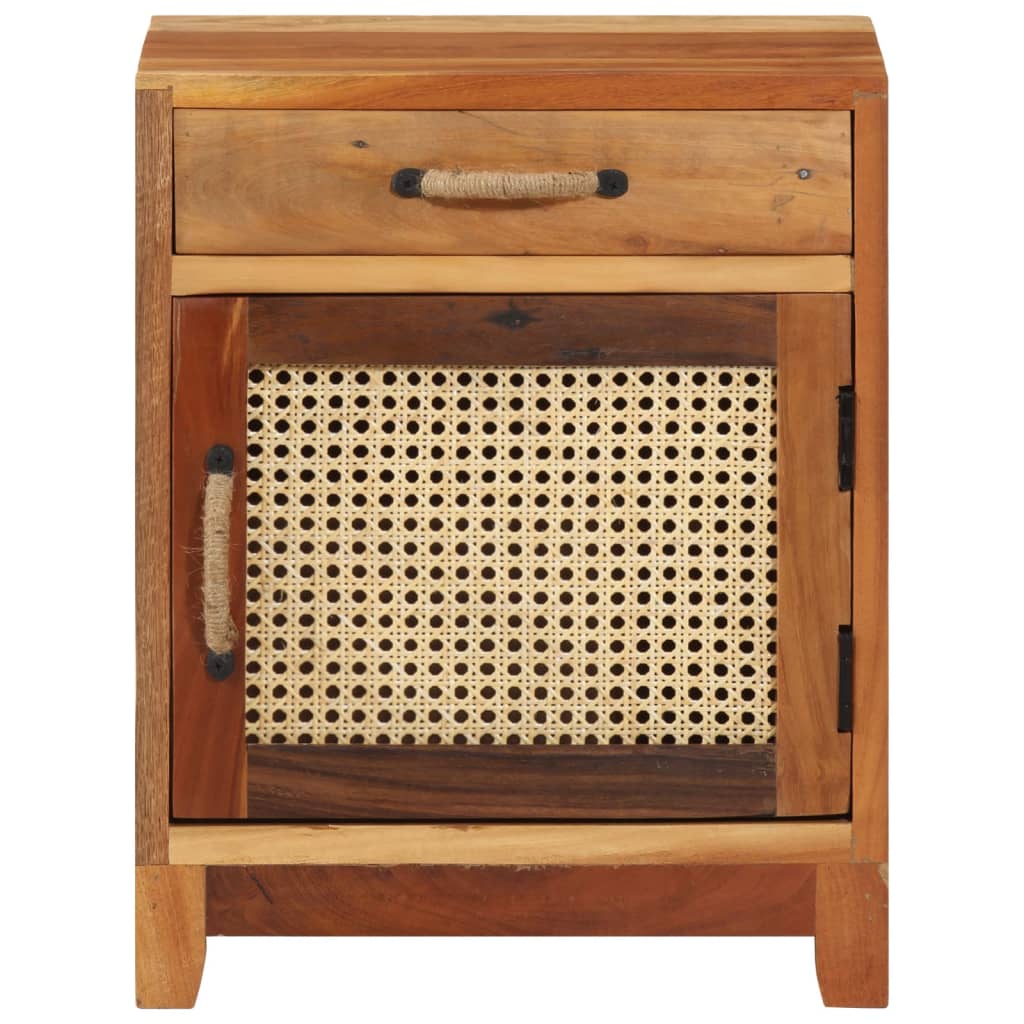 Table de chevet 40x30x50 cm Bois de récupération massif - XIOS