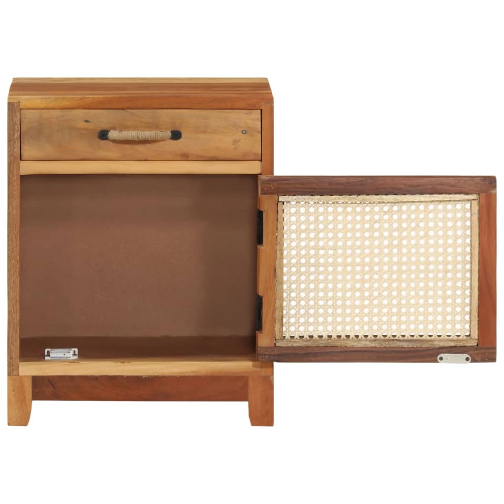 Table de chevet 40x30x50 cm Bois de récupération massif - XIOS