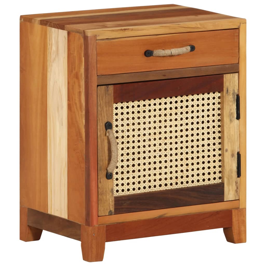 Table de chevet 40x30x50 cm Bois de récupération massif - XIOS