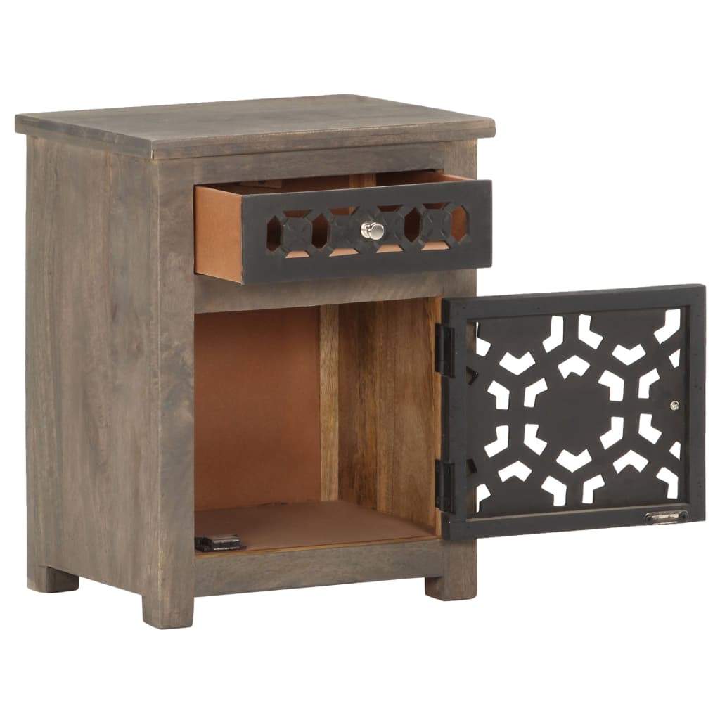 Table de chevet 40x30x50 cm Bois de manguier massif - XIOS
