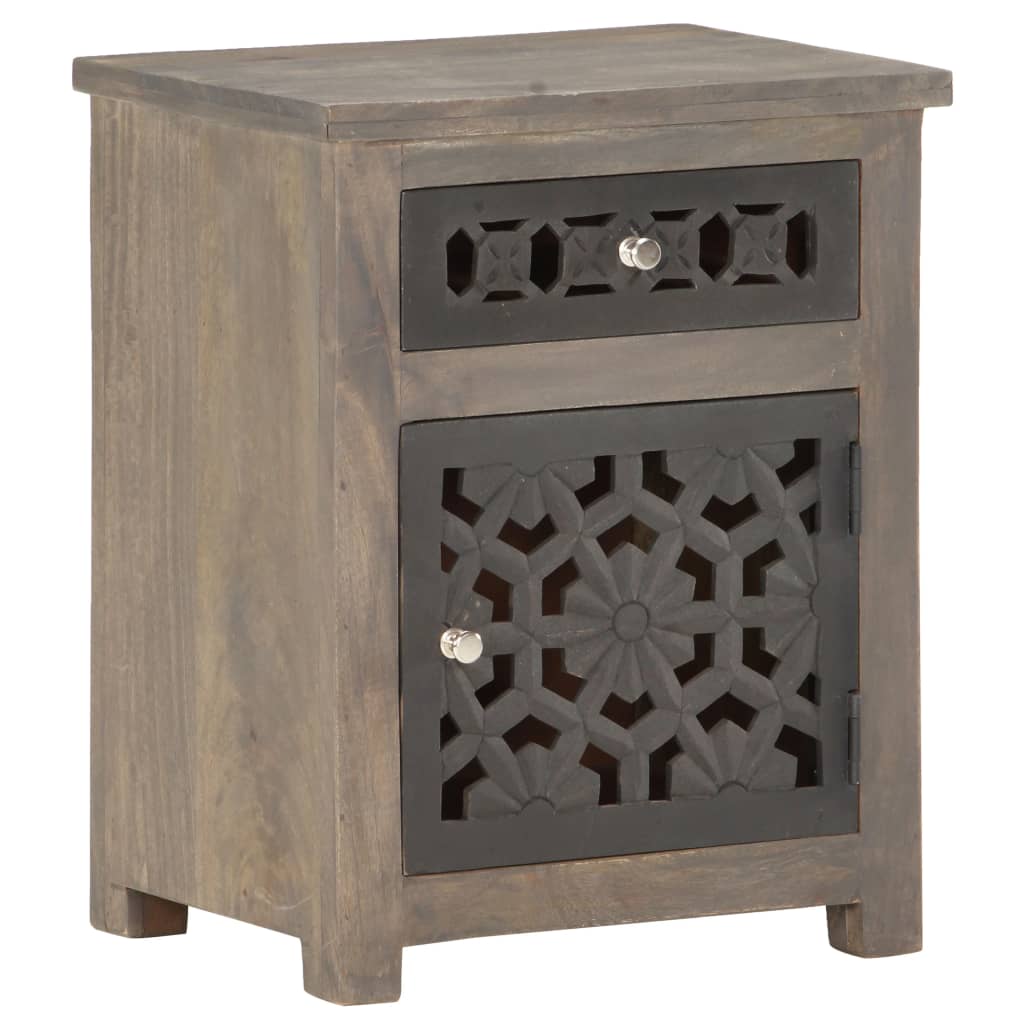 Table de chevet 40x30x50 cm Bois de manguier massif - XIOS