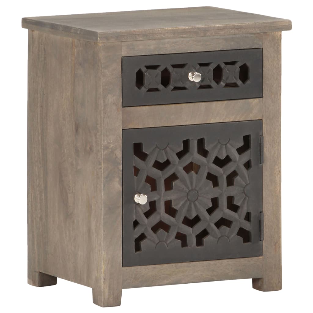 Table de chevet 40x30x50 cm Bois de manguier massif - XIOS