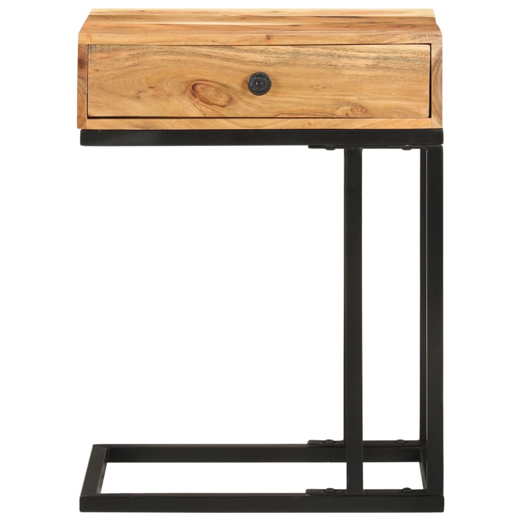 Table d'appoint en forme d'U 45x30x61 cm Bois d'acacia massif - XIOS