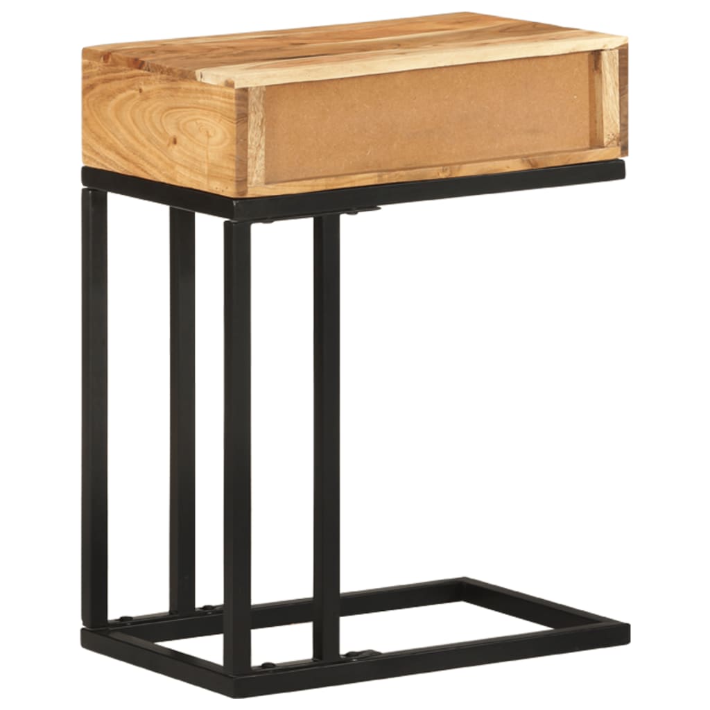 Table d'appoint en forme d'U 45x30x61 cm Bois d'acacia massif - XIOS