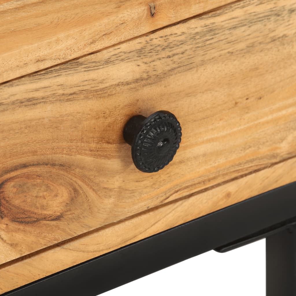 Table d'appoint en forme d'U 45x30x61 cm Bois d'acacia massif - XIOS