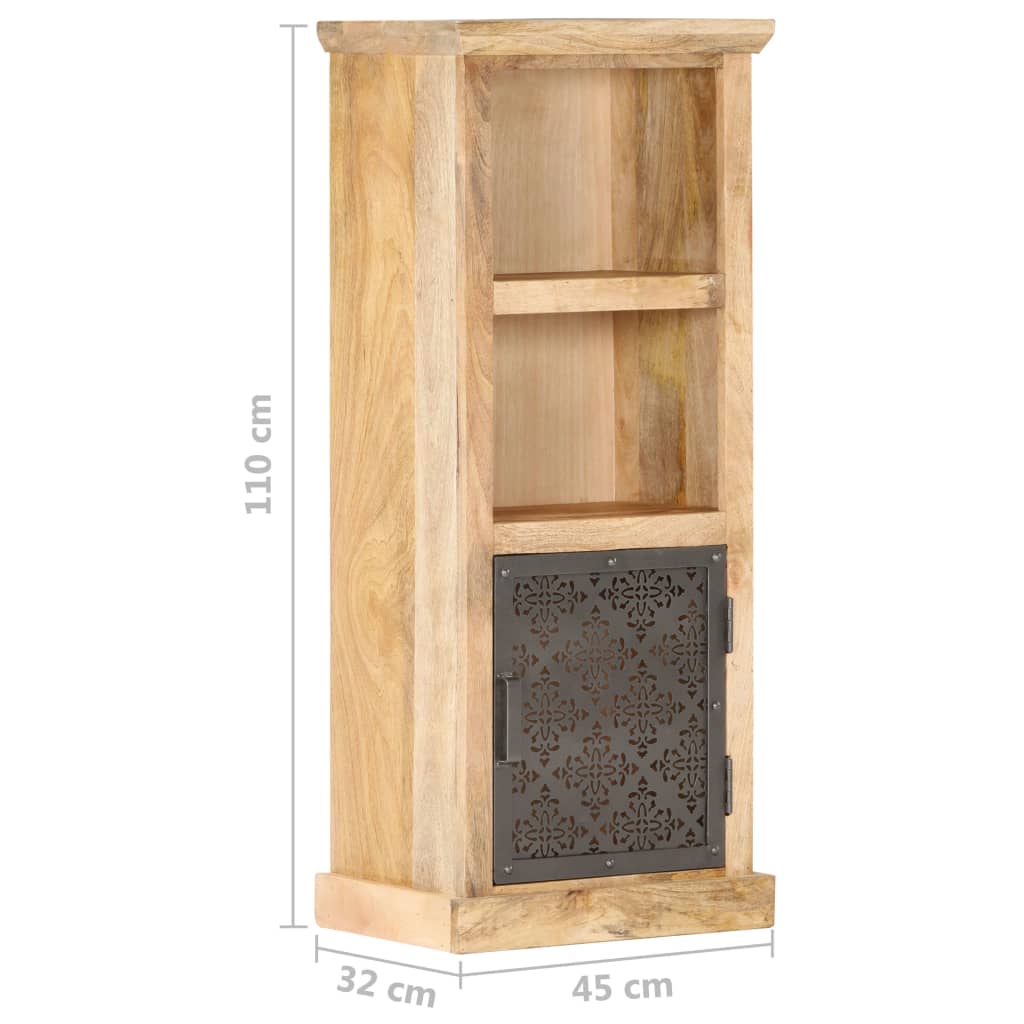 Buffet avec porte 45x32x110 cm Bois de manguier solide - XIOS
