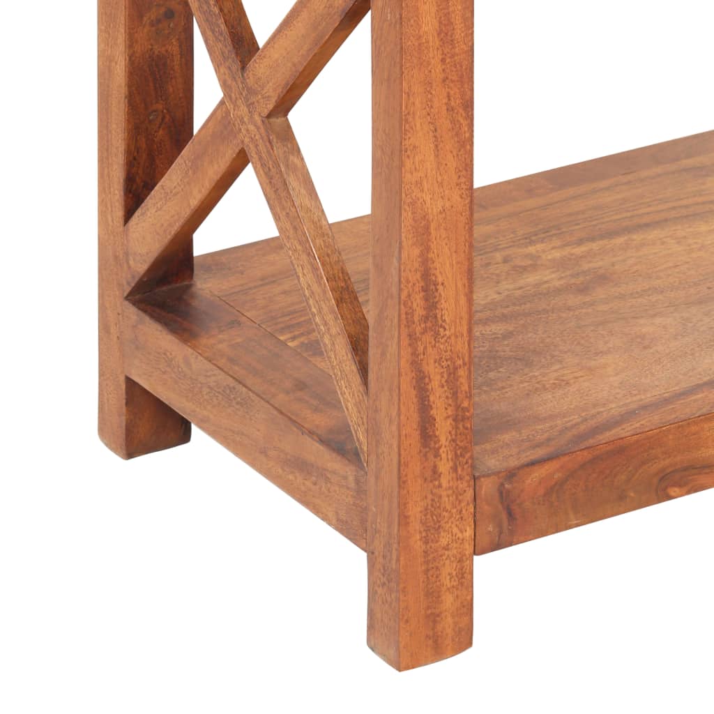 Bibliothèque 100x30x180cm Bois massif d'acacia et finition miel - XIOS