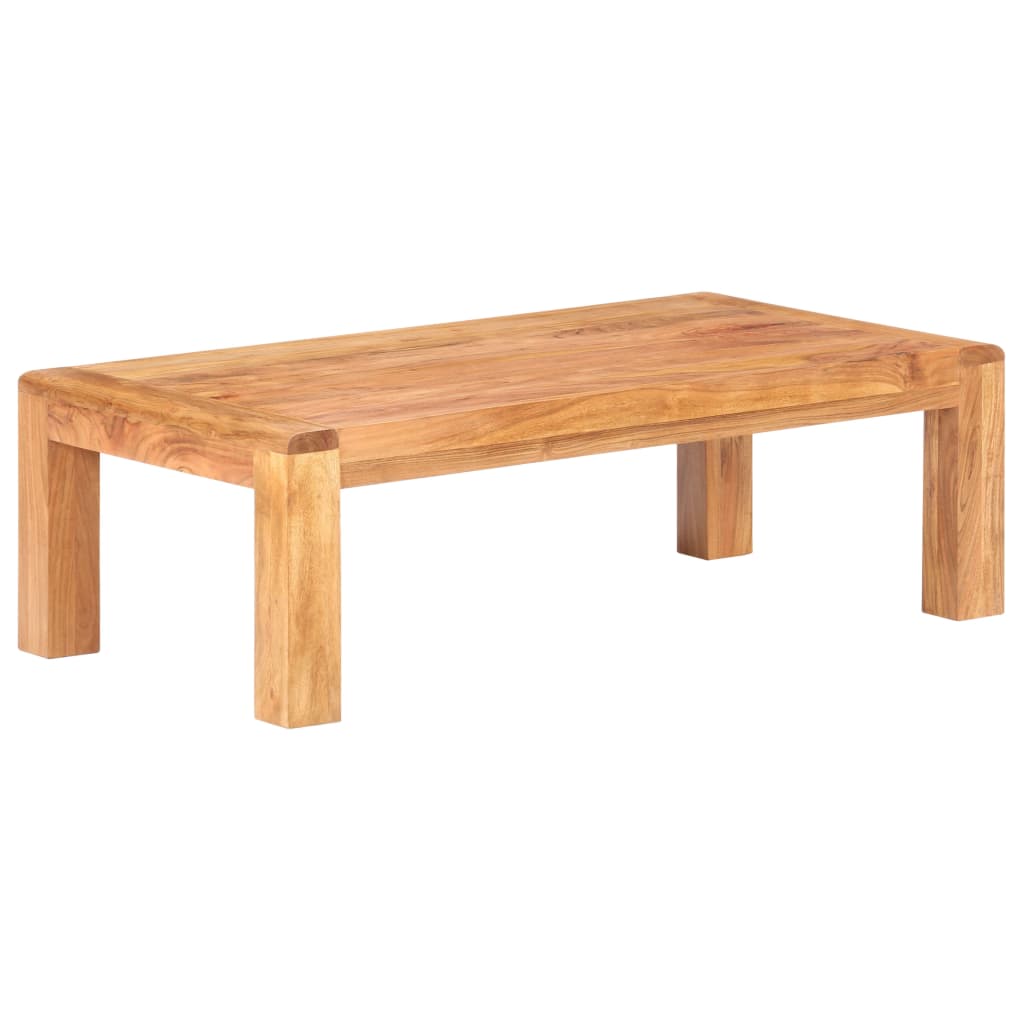 Table basse 110x60x35 cm Bois d'acacia massif et finition miel - XIOS