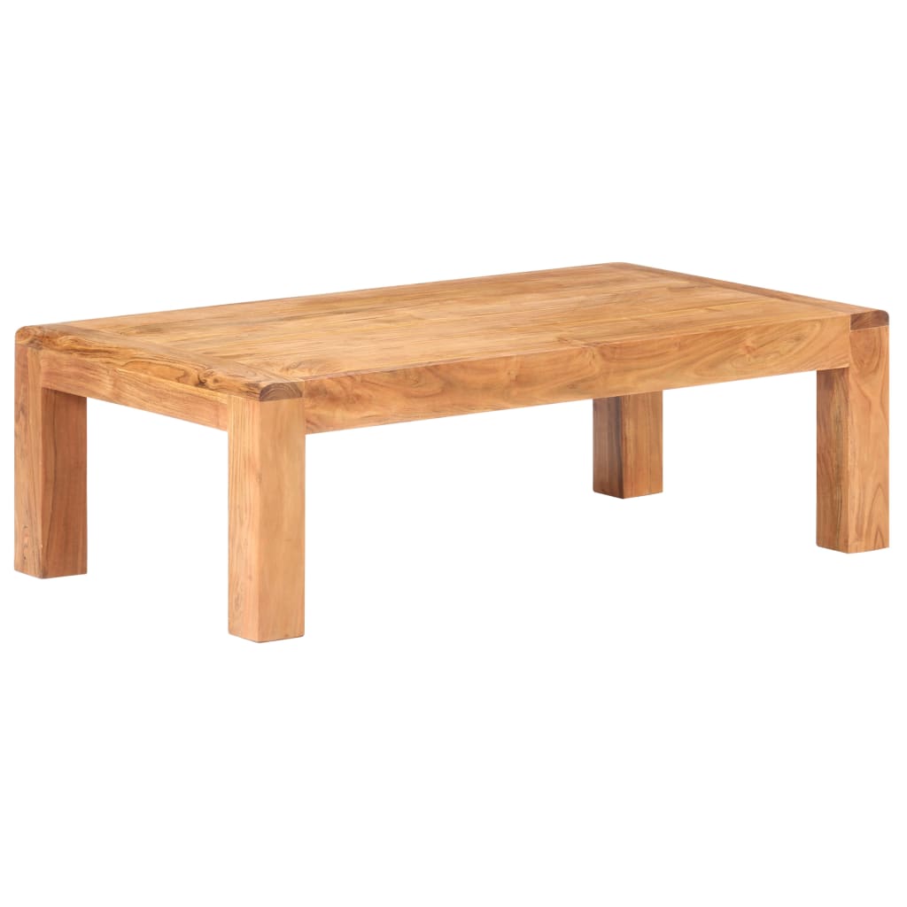 Table basse 110x60x35 cm Bois d'acacia massif et finition miel - XIOS
