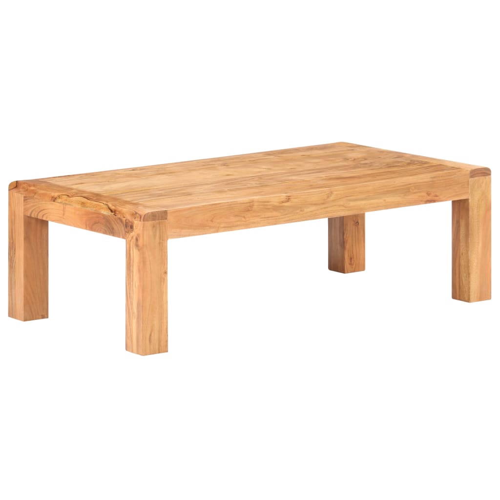 Table basse 110x60x35 cm Bois d'acacia massif et finition miel - XIOS