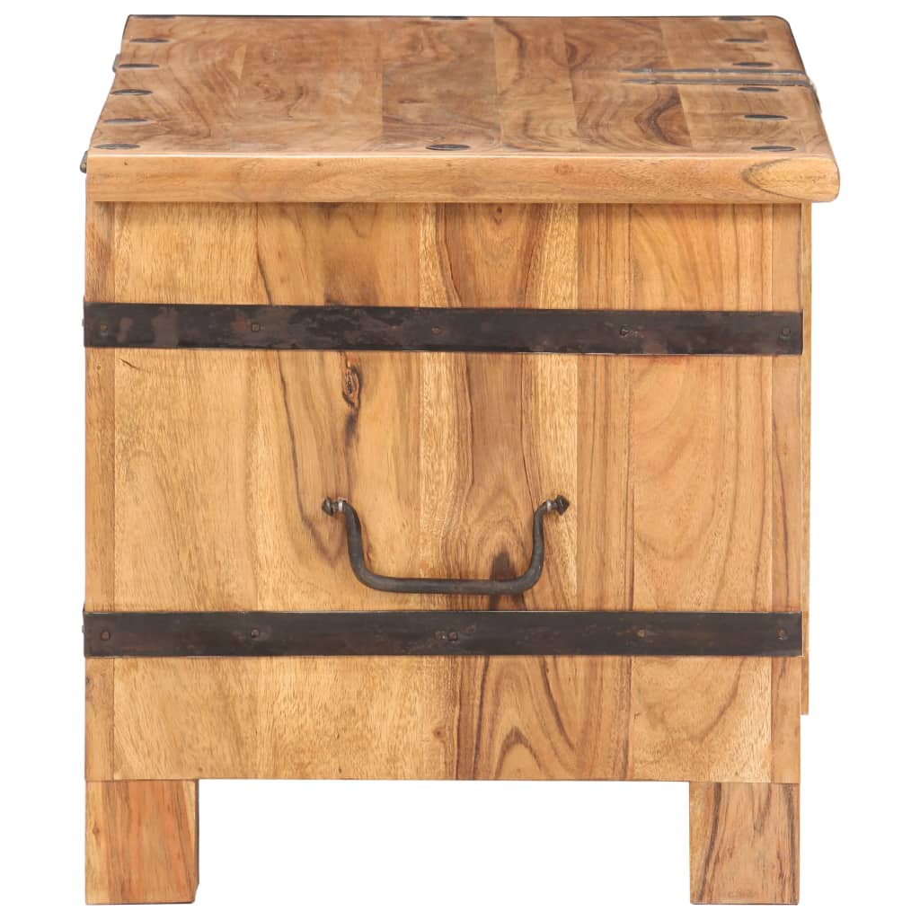 Coffre 90x40x40 cm Bois d'acacia solide - XIOS