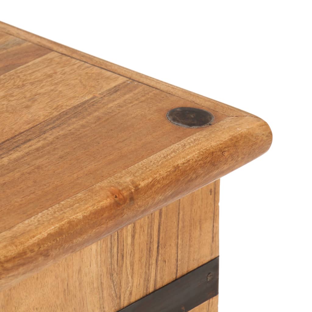 Coffre 90x40x40 cm Bois d'acacia solide - XIOS