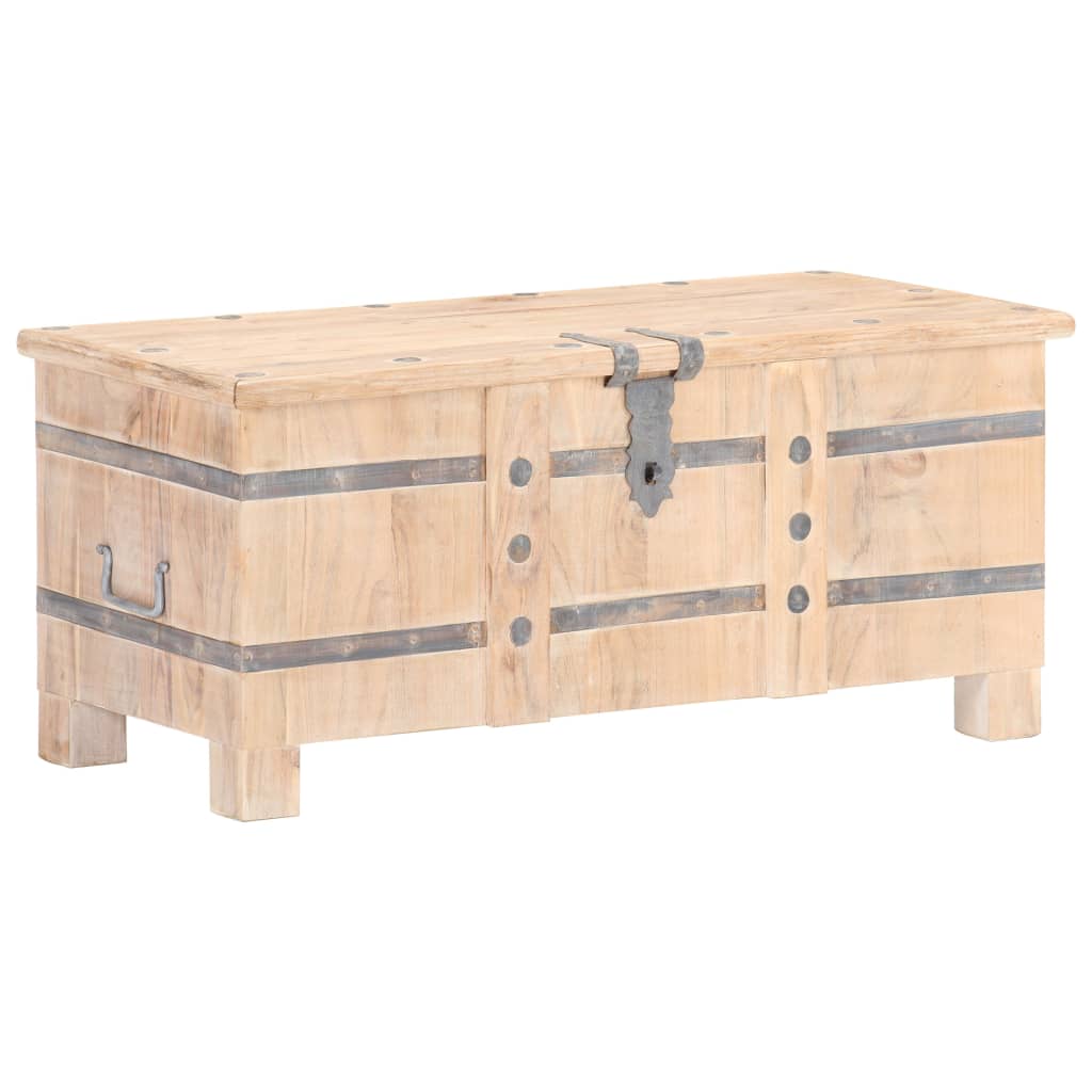 Coffre 90x40x40 cm Bois d'acacia solide - XIOS