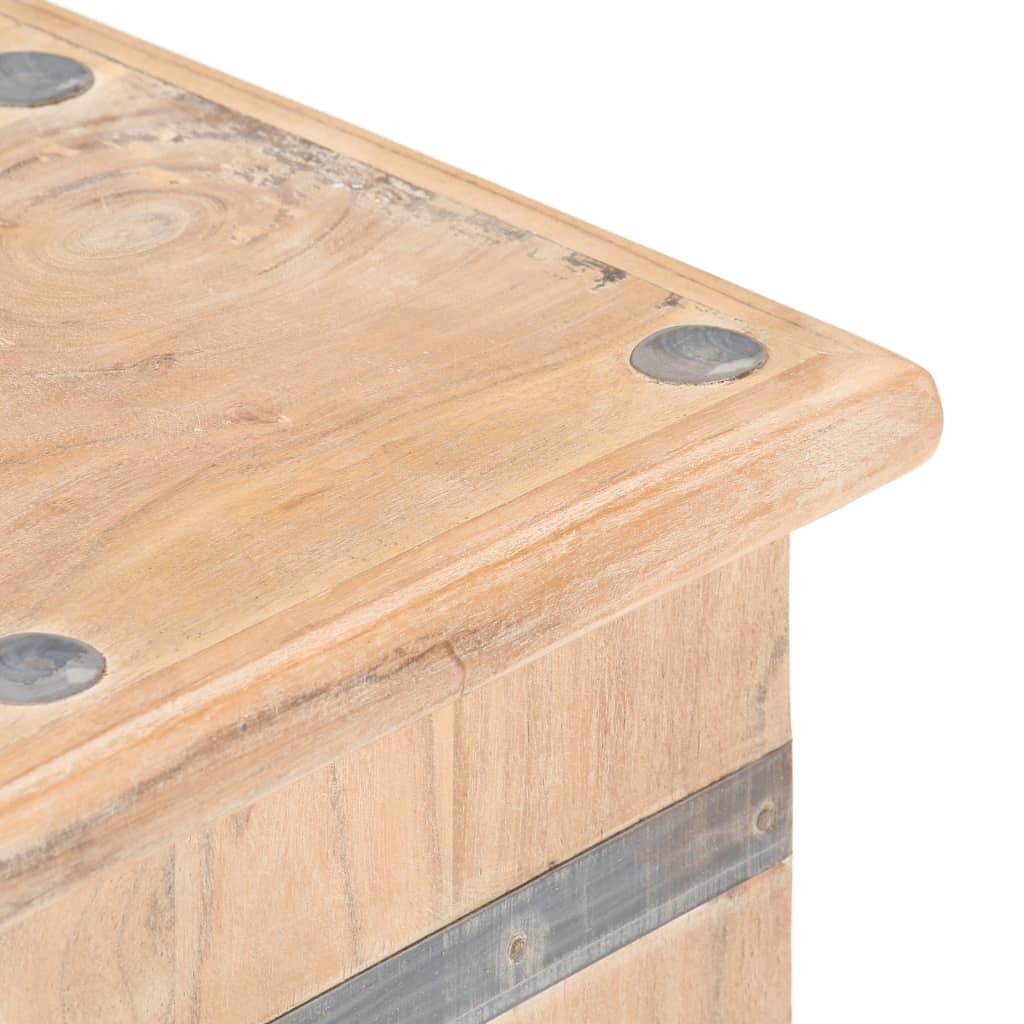 Coffre 90x40x40 cm Bois d'acacia solide - XIOS