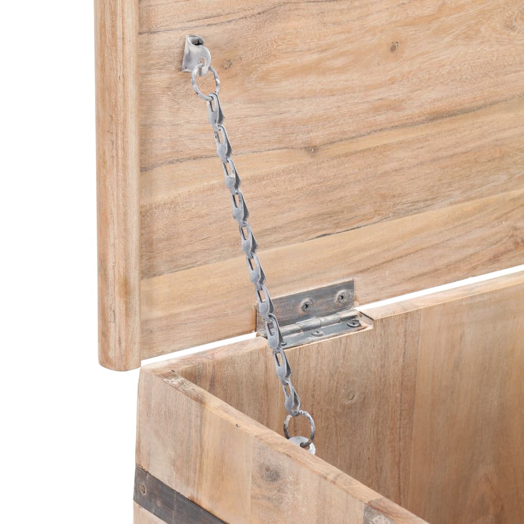 Coffre 90x40x40 cm Bois d'acacia solide - XIOS