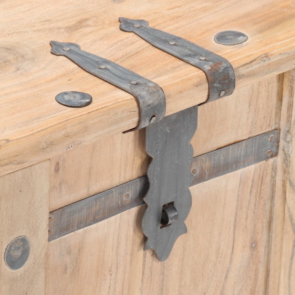 Coffre 90x40x40 cm Bois d'acacia solide - XIOS