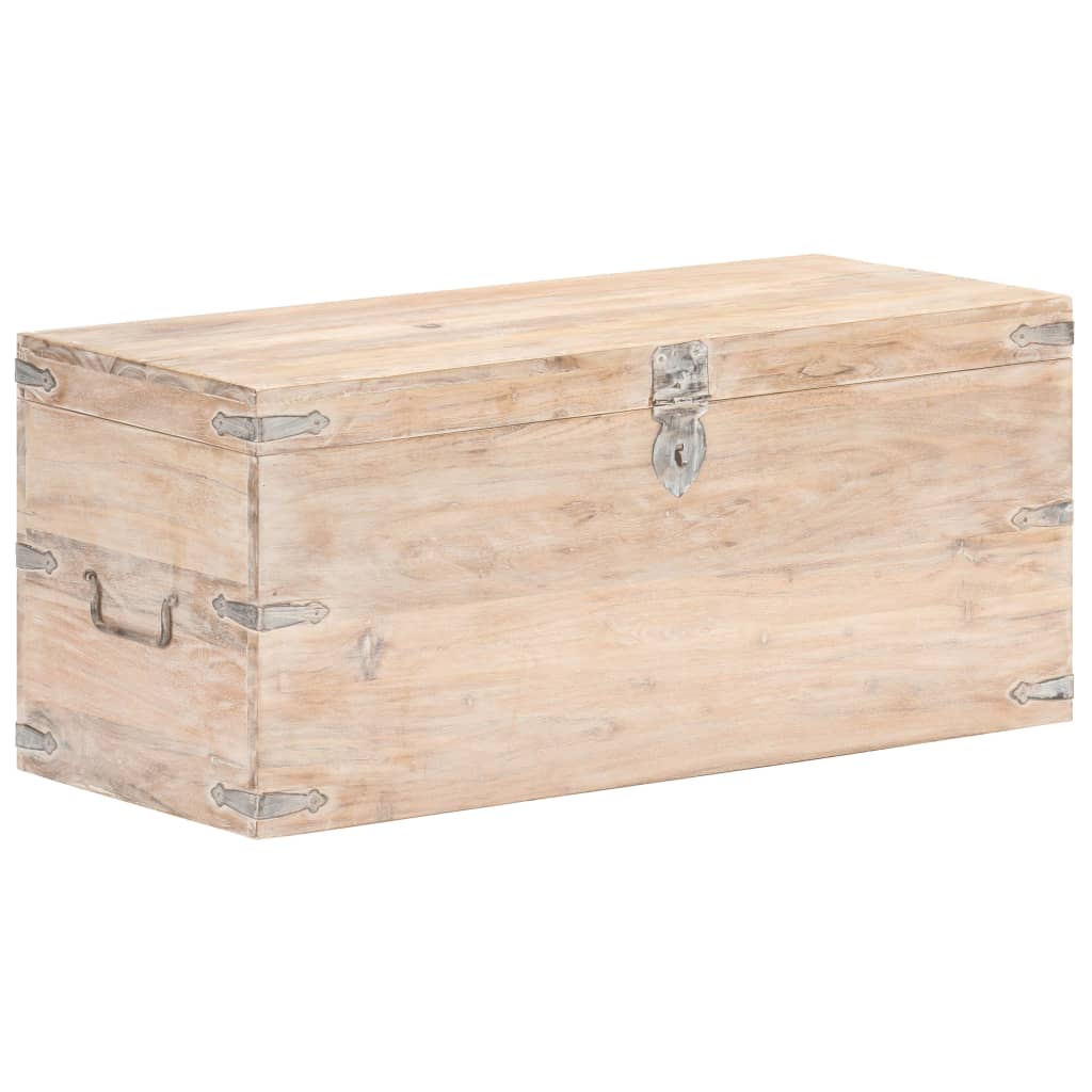 Coffre 90x40x40 cm Bois d'acacia solide Coffres de rangement vidaXL