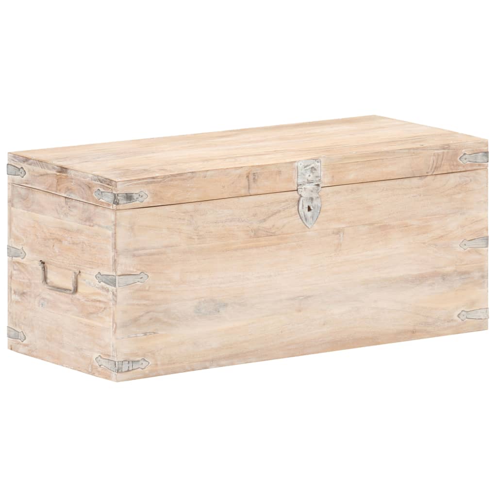 Coffre 90x40x40 cm Bois d'acacia solide Coffres de rangement vidaXL