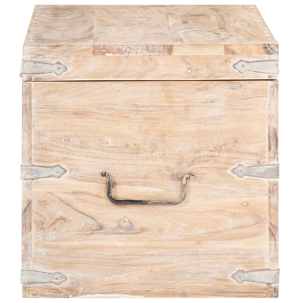 Coffre 90x40x40 cm Bois d'acacia solide Coffres de rangement vidaXL