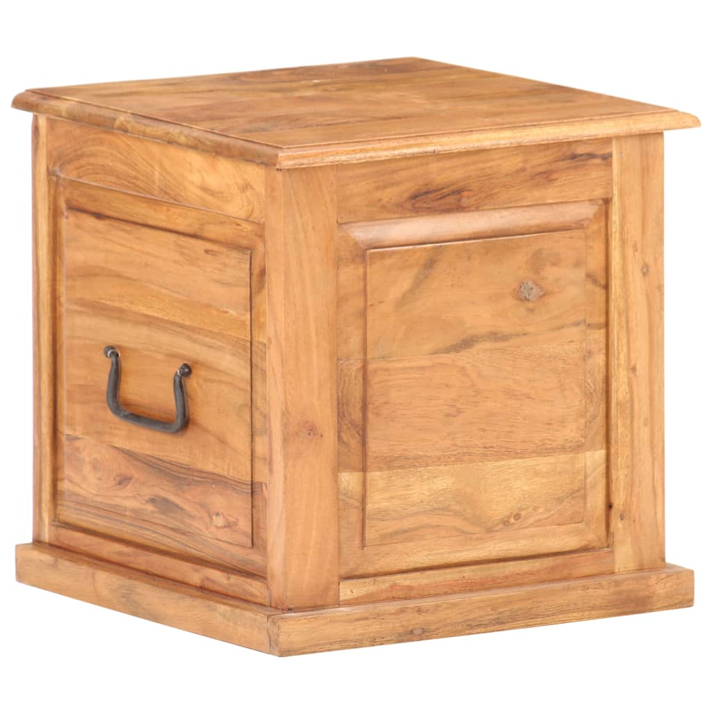 Coffre 40x40x40 cm Bois d'acacia solide - XIOS